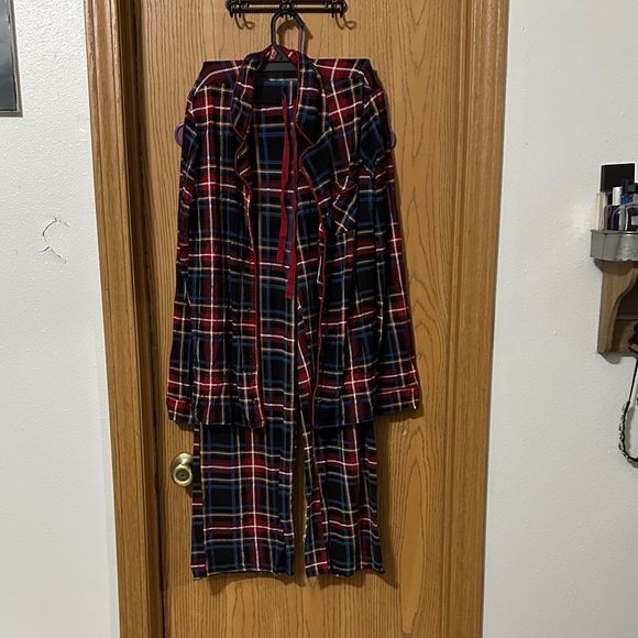 Maurices Red and Blue Plaid Pajama Set - Picture 1 of 1
